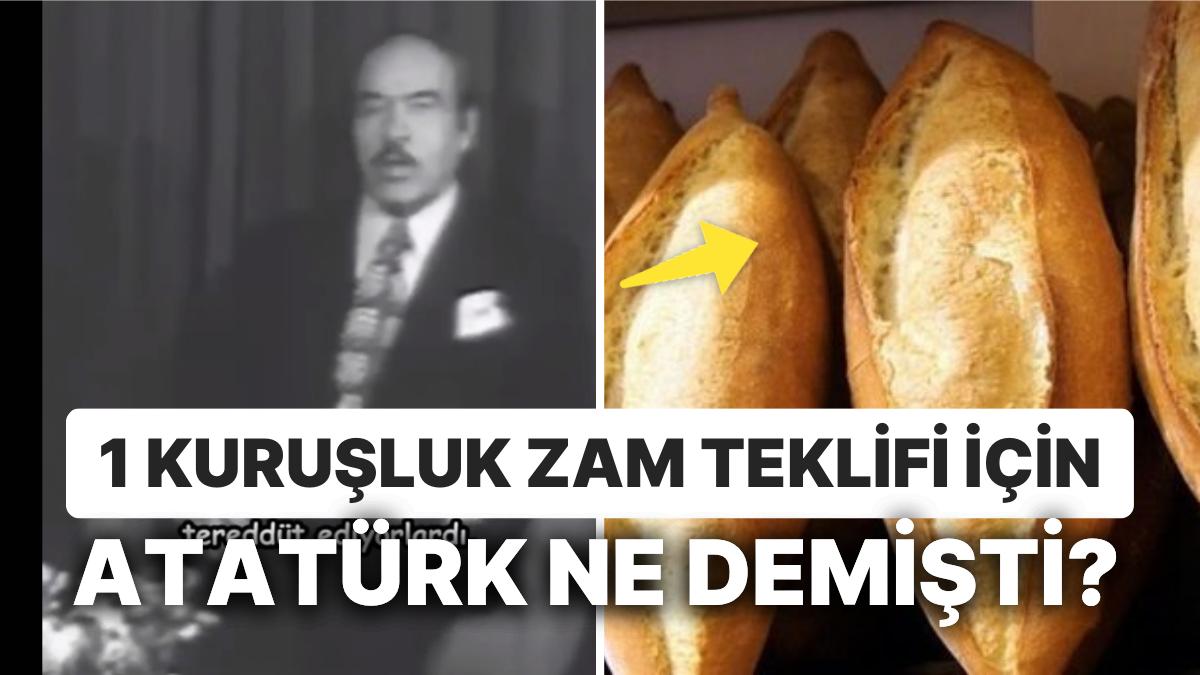 Atatürk'ün Ekmeğe Artırım Yapma Anısı Gözlerinizi Uzaklara Daldıracak Atatürk'ün Ekmeğe Artırım Yapma Anısı Gözlerinizi Uzaklara Daldıracak