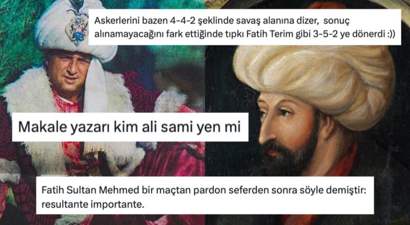 Fatih Terim'in Fatih Sultan Mehmet'le Birebir Stratejik Taktikleri Uyguladığını Sav Eden Makale Gündem Oldu