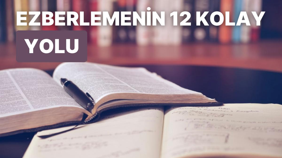 İmtihandan Evvel Notları Ezberlemenin En Kolay ve En Süratli 12 Yolu