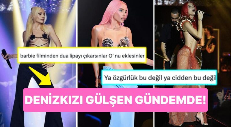 İzmir Konserinde Denizkızı Olan Gülşen Geceye Kıyafetiyle Damga Vurdu