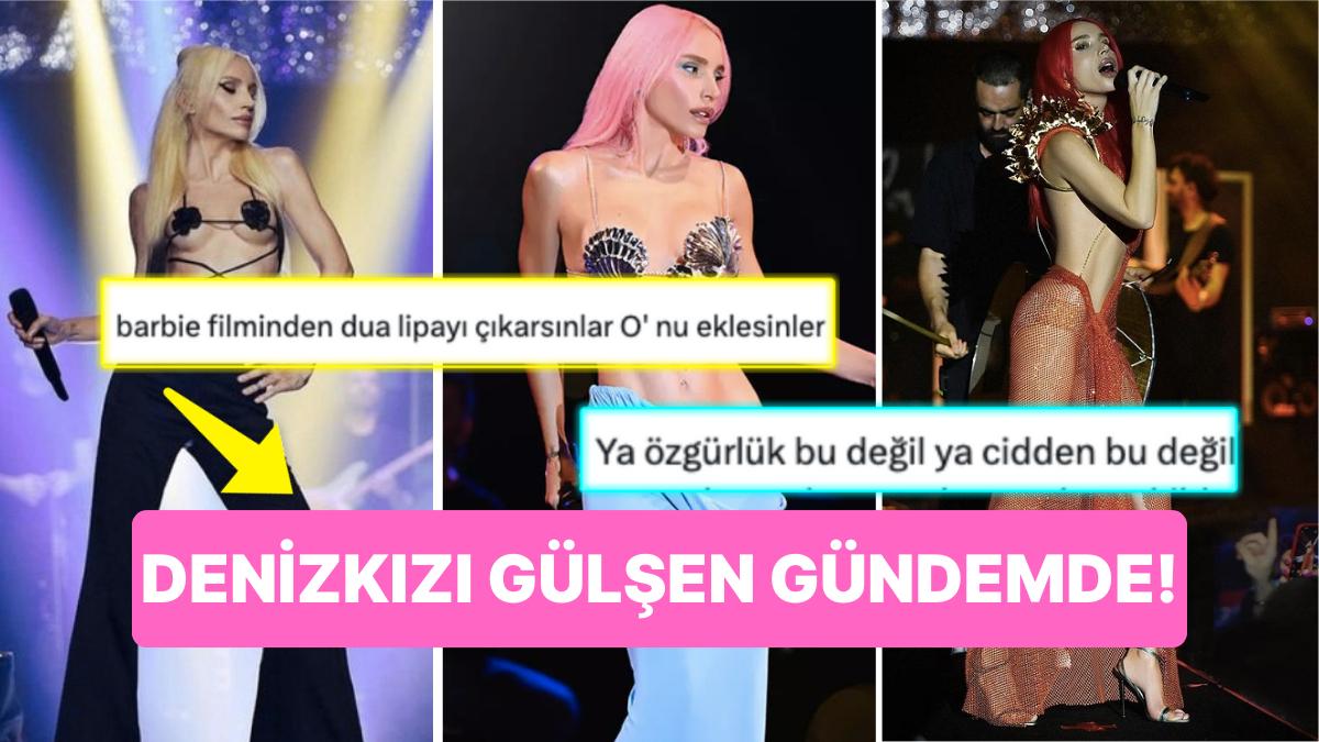İzmir Konserinde Denizkızı Olan Gülşen Geceye Kıyafetiyle Damga Vurdu İzmir Konserinde Denizkızı Olan Gülşen Geceye Kıyafetiyle Damga Vurdu