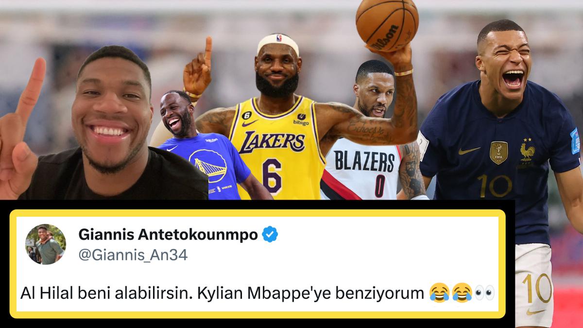 Mbappe'ye Gelen Astronomik Teklife Yükselen NBA Yıldızlarının Birbirinden Eğlenceli Tweetleri