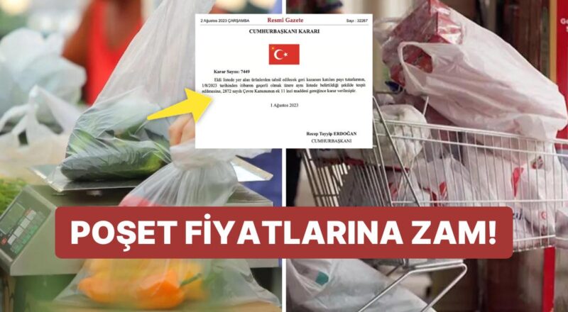 Poşet Fiyatlarına Artırım mı Geldi? Market Poşetleri Hakkındaki Karar Resmi Gazete'de Yayınlandı!
