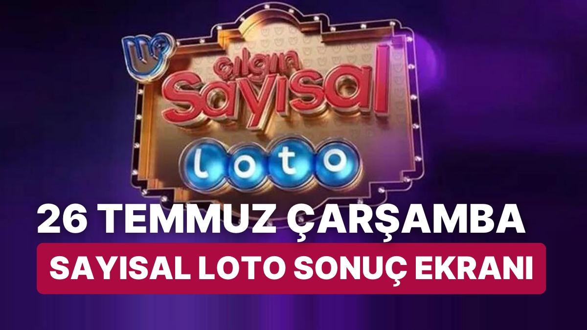 Sayısal Loto Sonuçları Açıklandı: 26 Temmuz Çarşamba Çılgın Sayısal Loto Sonuçları ve Kazandıran Numaralar