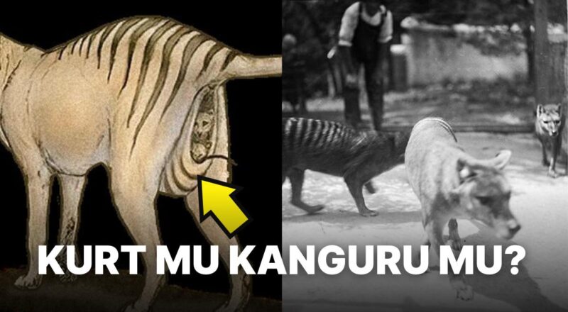 Yavrularını Kesesinde Taşıyarak Kangurulara Meydan Okuyan Enteresan Kurt Tipi