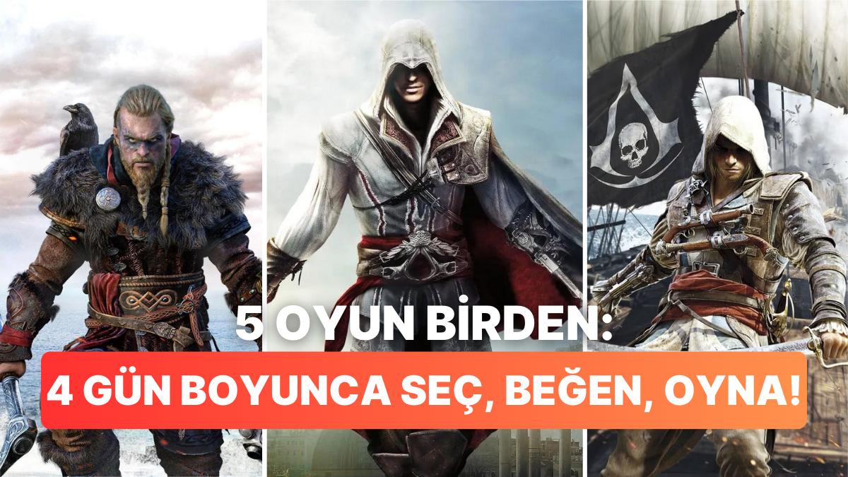 5 Assassin's Creed Oyunu Kısa Müddet İçin Fiyatsız Oynanabilecek