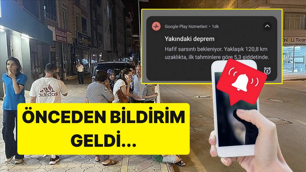 Android Aygıtlarda Bulunan Sarsıntı İkaz Sisteminin Malatya Zelzelesini Evvelden Haber Verdiği Ortaya Çıktı