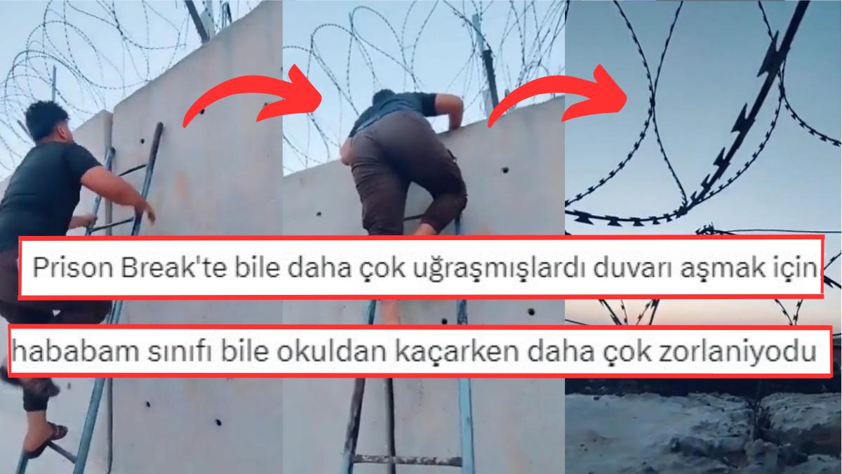 Kaçakların Türkiye Sonunu Merdivenle Aştığı İmajlar İnfial Yarattı: "Okuldan Kaçarken Daha Zorlanıyorduk" Kaçakların Türkiye Sonunu Merdivenle Aştığı İmajlar İnfial Yarattı: "Okuldan Kaçarken Daha Zorlanıyorduk"