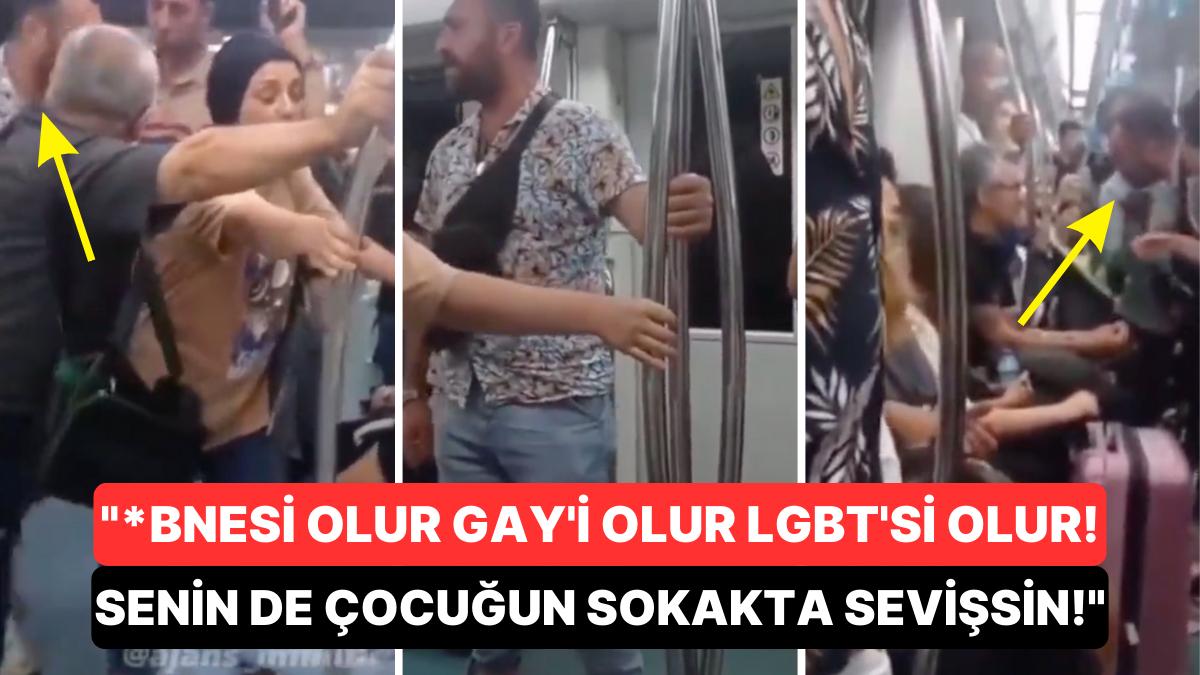 Marmaray'da Sevgilisini Öpen Genci Gördü Kendini Kaybetti: Hem Gence Hem de Ortaya Girenlere Saldırmaya Çalıştı