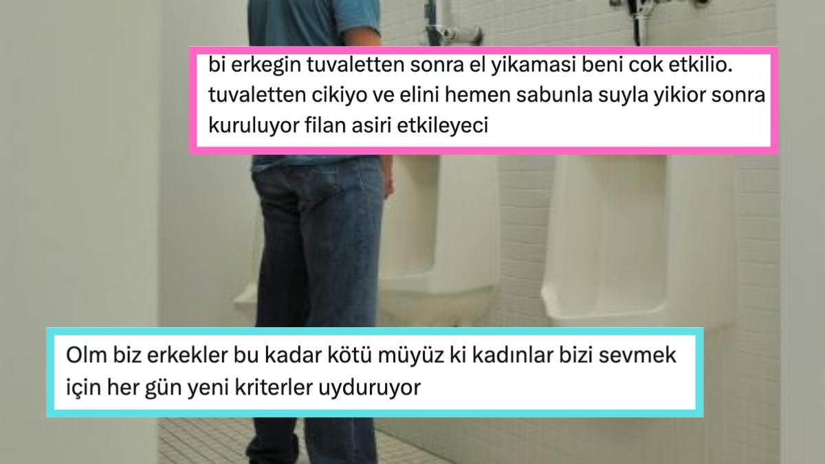 Tuvaletten Çıktıktan Sonra Elini Yıkayan Erkeklere Yükselen Bireyler Durumun Vehametini Gözler Önüne Serdi! Tuvaletten Çıktıktan Sonra Elini Yıkayan Erkeklere Yükselen Bireyler Durumun Vehametini Gözler Önüne Serdi!